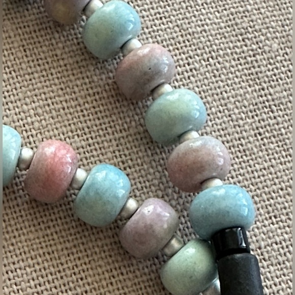 20 inch Yan Yuan Agate bead Necklace NWOT - Picture 5 of 11